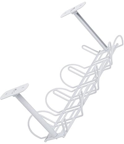 AOKWAWALIY 1 Set Power Strip Cable Management Rack Kitchen Appliances Metal Cable Management Metal Stand Metal Serving Tray Metal Hanging Basket Practical Cable Stand Cable Basket