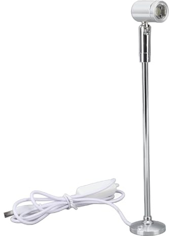 KKPLZZ Stehender Schrank-Spotlight, LED-Schmuck-Display, USB-betrieben, Aluminium-Mini-Lampe für Kunstmalerei (Natürliches Licht)