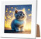 Lithyc Diamant-Malerei-Fotorahmen,Diamond Painting Katze,Diamond Painting Kinder Katze,5d-Diamant Malerei Bild mit Diamant-Malerei-ZubehöR Kunsthandwerk,Diamant Painting Bilder Heim-Wanddekoration