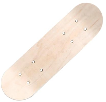 Amagogo Planche de Skateboard en Bois, Planche de Longboard Vierge, Accessoire de Skateboard pour garçons et Filles, 43 cm sans Roues