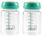 TOYANDONA 2St Flasche zur Aufbewahrung von Muttermilch Behälter mit Deckel Brustflasche babynahrungszubereiter Saugflasche für Säuglinge Säuglingsflasche Glas Konservierungsflasche