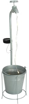 KYNAST LED Solar Wasserhahn mit Eimer 17 x 16 x 62 cm warmweiß
