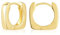 ALEXCRAFT Dicke Ohrringe Gold Creolen Eckig 14K Goldene Ohrringe Damen Geschenk für Frauen Freundin Mama Mädchen