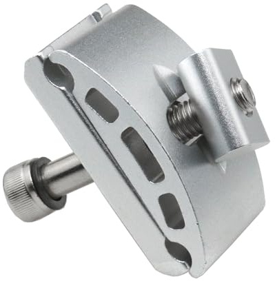 Meuey Lyot Aluminum Alloy Bike Seatpost Clamp Head & Tube Clamp, Rotate Saddle - 1 PCS, Silver