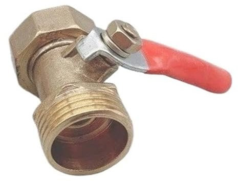 1 Stück Messing-Kugelhahn, klein, 1/8 Zoll, 1/4 Zoll, 3/8 Zoll, 1/2 Zoll, Innen-/Außengewinde, Messing-Ventilanschluss, Kupferrohrverschraubung, Koppler(1/4)