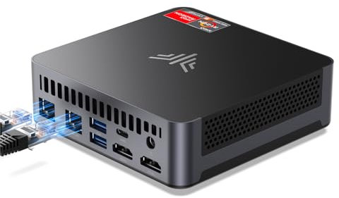 NiPoGi AM21 Mini PC ΑΜD Ryzen 9 6900HX(8C/16T, Biz zu 4,9GHz),Mini Computer 16GB DDR5 4800MHz + 512GB NVMe PCIe3.0 SSD,WiFi6/BT5.2/4 Display 4K@60Hz/HDMI+Typ-C+USB4 Desktop PC