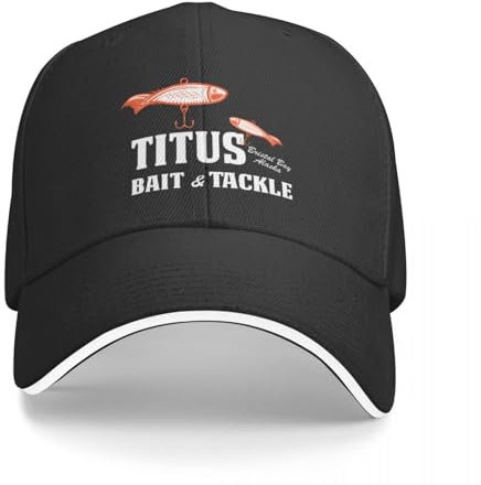 AIETPOIJ Basecap Titus Bait and Tackle Cap Baseball Cap Mütze Bucket Hat Herren Mütze Luxus Damen