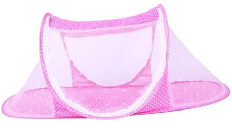 GLSTOY Moskitonetz Für Babybett Faltbar Atmungsaktiv Mit Feinen Löchern Für Neugeborene Und Junge Mädchen Installieren Reinigen