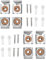 Kit de Montage Mural en Verre, Fixation Miroir Mural, Support Mural Miroir De Fixation, Miroir à Ressort Clips, Clips de Suspension à Miroir, Support Mural pour Miroir, Supports de Miroir, 8 Pièces