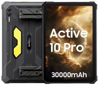 DQRWPXJX World Premiere Active 10 Pro 5G Rugged Tablet, MTK 7300, pantalla FHD+ de 11 pulgadas, 12 GB 256 GB, 30000 mAh, cámara AI de 108 MP
