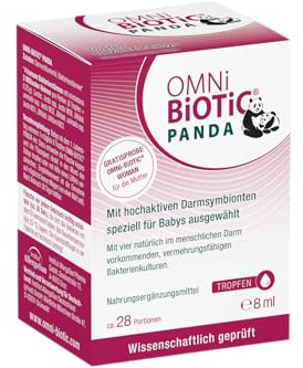 OMNi BiOTiC PANDA Tropfen | Speziell für Babys entwickelt | Besonders leichte Anwendung | Wissenschaftlich fundiert, in Studien geprüft | Vegan | 28 Portionen | 8ml