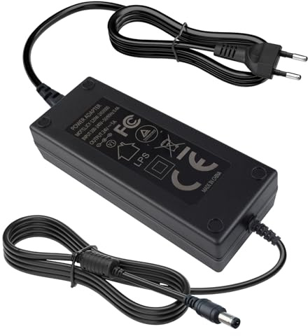 Adaptador de Corriente 24V 5A Fuente Alimentacion 120W AC 100-240V a DC 24V Transformador Alimentador Universal Adaptador con Enchufe de 5.5 x 2.5 mm para Tiras LED, Cámaras, Monitor LCD