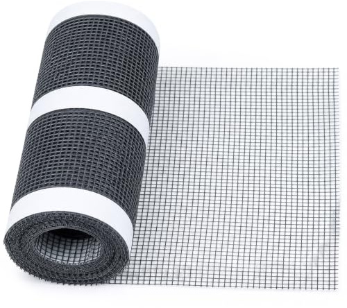 Shimilili Nastro riparazione zanzariere 10cmx2m nero impermeabile | Nero autoadesivo impermeabile anti-UV per zanzariere finestre porte tende.