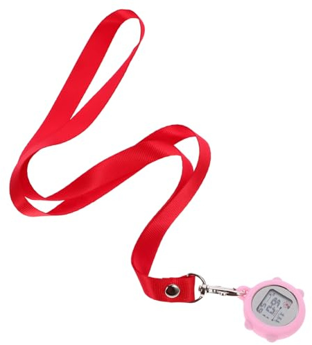 Alipis Orologio da Tasca Infermiere Elettronico Leggero e Portatile con Luce Notturna, Cinturino a Collo e Calendario per Studenti e Operatori Sanitari
