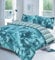 Artistic Fashionista Luxury & Modern ROSE Duvet/Quilt Cover & Pillowcases Bedding Set - Printed Range (Double, Teal)