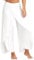 Hosen Damen Sporthose Yogahosen Sport Pumphose Haremshose Leichte Sommerhose Marlene Hose Weiß XL