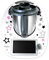 coolina® Sticker Aufkleber Sternentanz Rosa passend für Thermomix TM6/ TM5/ TM31/ Cook-Key