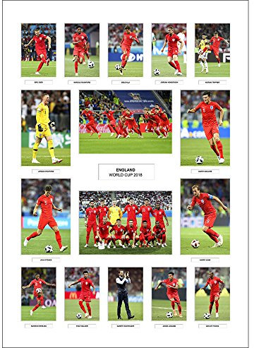 Spirit of Sport England – 2018 World Cup Team photo montage (Silver Frame)
