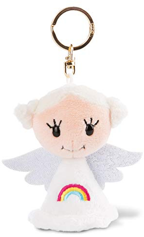 NICI 47062 Schlüsselanhänger Schutzengel „Für dich“ 9 cm – Glücksbringer Engel – Schutzengel mit Regenbogen – Engel Schlüsselanhänger für Schlüsselband, Schlüsselbund & Schlüsselkette