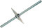 KOTARBAU® Pfostenträger Gewinde M24 mm mit Schraube Stützenfuß Höhenverstellbar Verzinkt Bodenfuß Betonfuß Zum Einbetonieren 160 x 160 x 500 mm
