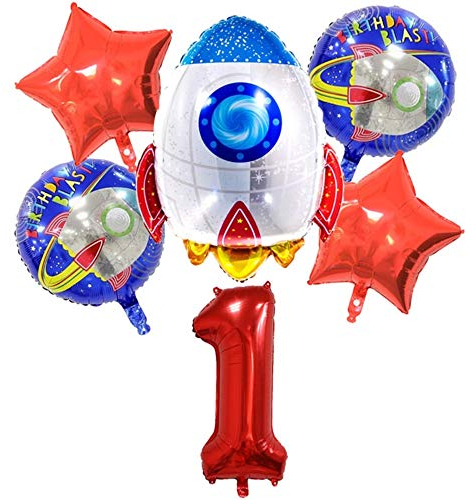 DIWULI Compleanno Spazio 1 Anno Set Palloncini