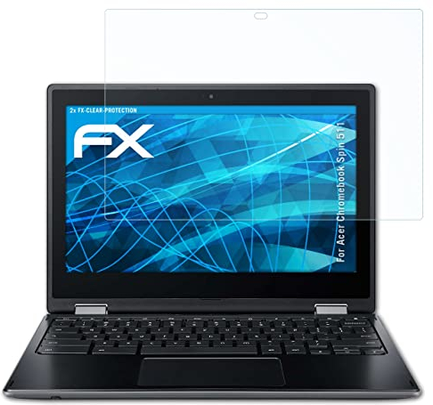atFoliX Screen Protection Film compatible with Acer Chromebook Spin 511 Screen Protector, ultra-clear FX Protective Film (2X)
