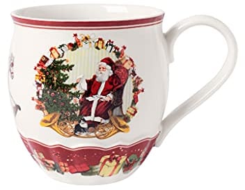 Villeroy & Boch – Toy's Fantasy Jumbobecher, Weihnachten Tasse, Weihnachtstasse, Weihnachtsbecher, Becher Weihnachten, Kaffeebecher, Tasse Winter, Kaffeetasse, Wintertasse Kaffee, Premium Porzellan