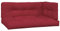 vidaXL Palettenkissen 3-TLG., Palettenauflage für Europaletten, Palettenpolster Palettensofa Outdoor Indoor, Sitzkissen Rückenkissen Seitenkissen, Weinrot Stoff