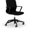 Viasit Drumback Konferenz Drehstuhl - ergonomisch und bequem, individuell anpassbar (Schwarz, mit Armlehnen)