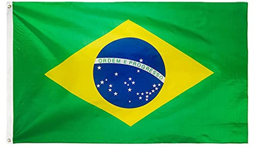 Tanmo Bandiera del Brasile Banner in Tessuto di Poliestere Bandiera Brasiliana di Calcio Cheerleader Decoratio