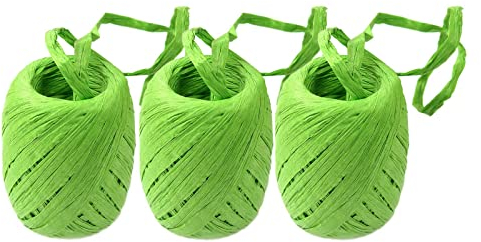 3 x 30m Raffia Papierschnur Set Geschenkband Papierkordel Bastelschnur Bastband