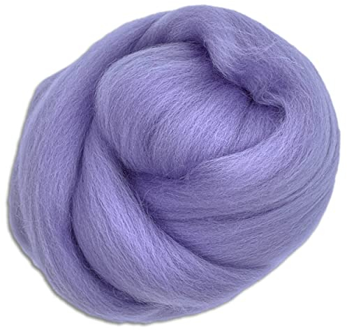 Wooliny 100 g Filzwolle Merinowolle Märchenwolle | 35 Farben zur Auswahl (58 | Flieder)