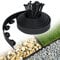 AufuN Flexible Rasenkante aus Kunststoff 20mx5cm mit 60 Erdanker zur Verankerung, Beetumrandung Wurzelsperre System, Pflastersteine Mähkante Garten dekorativ(20M, Schwarz)