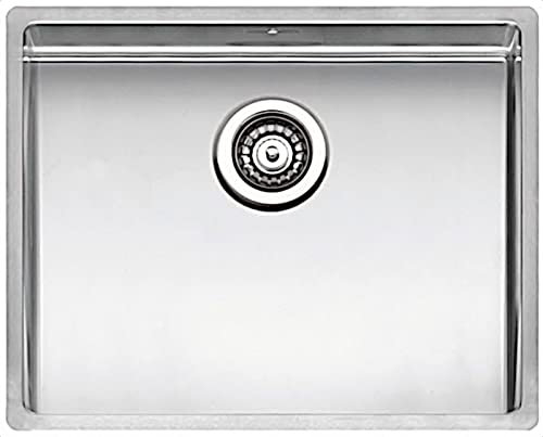 REGINOX Edelstahlspüle NEW YORK 50X40 OKG ab Schrankbreite 60 cm/Flächenbündig/Flacheinbau/Unterbau