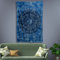Craft Trade Mandala Blau Wandteppich Indische Wandtuch Tapestry Wandbehang Boho Wandteppiche für Heimdeko Wohnzimmer und Schlafzimmer - 76 x 102 cm