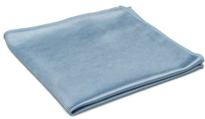 FLEETCLEAN Microfibre WINDOW GLASS Cloth Non Lint Cleaning Polishing Cloth Blue 36cm x 36cm