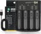18650 Caricabatteria con 4 Slot, Caricabatterie Veloce, Caricabatteria Ricaricabile, per 3.6-4.2V Li-ion Batteria: 10440 16340 18650 18700 20700 22650, 1.2-2.4V Ni MH/Ni CD: AAAA, AAA, AA, A, SC, C