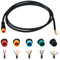 baluoqi Verlängerungskabel 2Pin/3Pin/4Pin/5Pin/6Pin wasserdichter Stecker mit einem einzelnen Stecker DIY Ebike Linie für elektrisches Fahrrad Licht/Ebrake/Anzeige Ebike Teile (3Pin männlich)