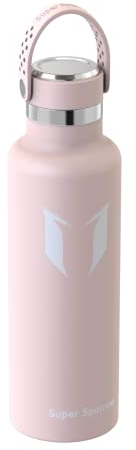 Super Sparrow Edelstahl Trinkflasche Kinder - 18/10 Ultraleicht Thermobecher - 350ml - Standardmund Flex Deckel - BPA-Frei Thermoskanne, Thermosflasche für Sport, Travel, Schule, Outdoor, Büro