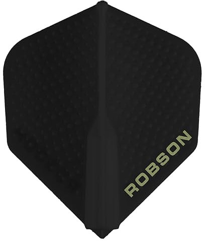 Bull's Robson Plus Dartflights | Plasticflights | dimpled Schwarz