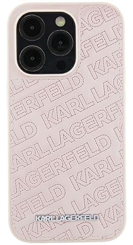 Karl Lagerfeld KLHCP15SPQKPMP Hülle für iPhone 15 6.1 Rosa hardcase Quilted K Pattern