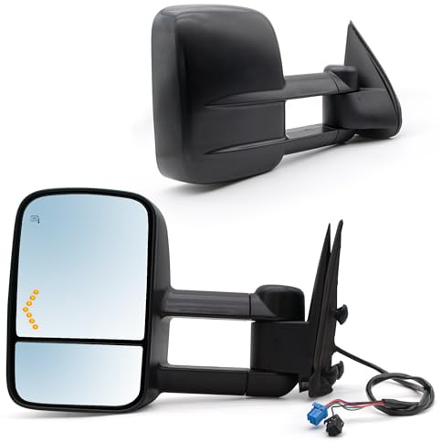 JZSUPER Towing Mirrors fit for 2003-2006 Chevy Silverado 1500 2500 3500 GMC