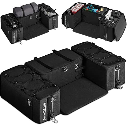bagmate Multi-Purpose ATV Storage Bag Set | Padded, Reinforced Boxes | Fits Any ATV | Rear Seat Backrest | 3 Bags 18x9x10.2 inches Each | Essential Four Wheeler ATV Accessories