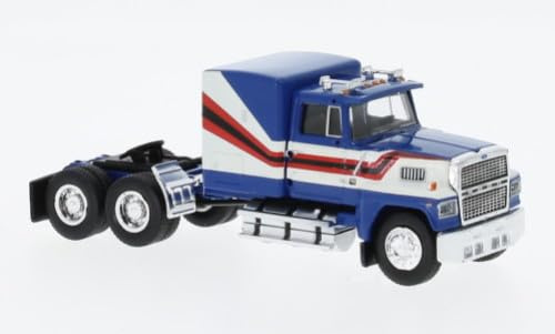 Brekina 85877 Ford LTL 9000, blau/weiß, US Truck Modell 1:87 (H0)