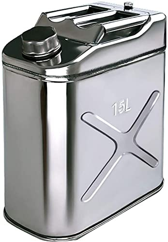 Bidons d'huile, d'essence, d'alcool, flacon de hanche créatif, pot à vin en acier inoxydable, bidon d'essence - Argent (A 5L) (A 15L)
