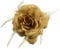 Gold Rose Hair Clip Large Rose Fascinator Flower Hair Clip Hair Accessories Clips Elastic Gold Wedding Hair Flower, 1pc