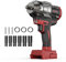1/2 Cordless Impact Wrench for Milwaukee 18V Battery, 900 lbs (1200N.m) High Torque Impact Driver, Brushless Impact Gun with 4 Mode Speed, 6