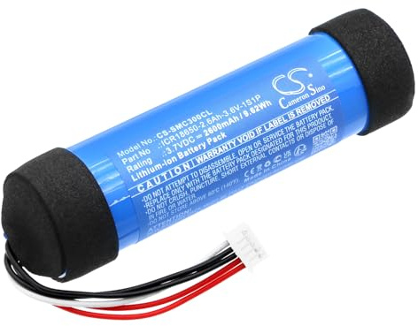 Batteria di ricambio per Snom C300 Bluetooth 5.0 Conference PN: Snom ICR18650-2.6Ah-3.6V-1S1P 2600mAh / 9.62Wh