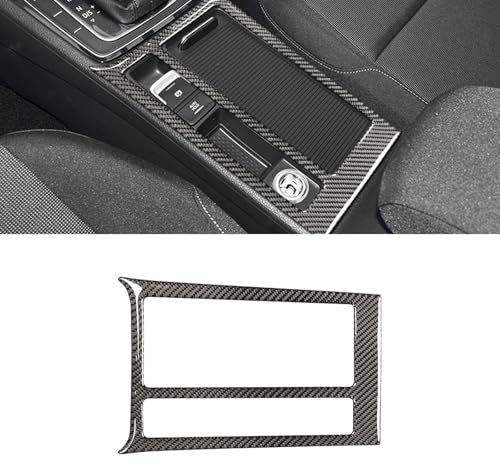 HLMNAKE Interior Sticker Abdeckung aus Carbonfaser, Auto Trim Tuning Dekoration Accessoires für 2014-2020 VW GOLF 7 (Becherhalter)