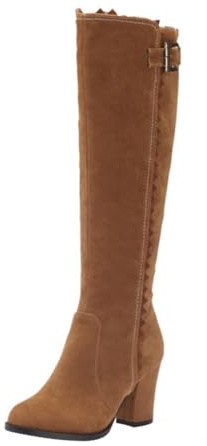 GALPADA stivali da donna con alto stivali lunghi stivali per la moda femminile tallonite scarpe alte alzatacchi stivali autunnali invernali eleganti stivali femminili pu Black